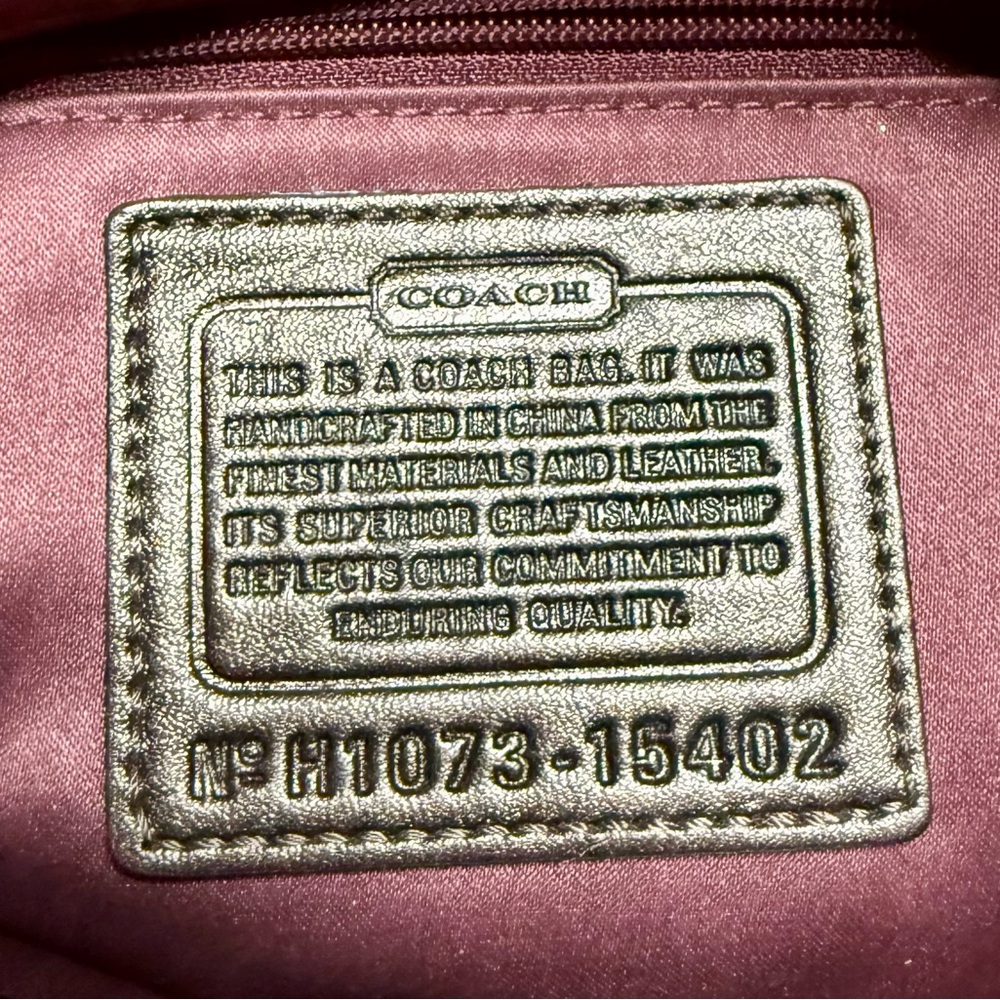 Coach Mia Signature Outline Carryall Tan and Brown Shoulder Bag - Picture 5 of 7